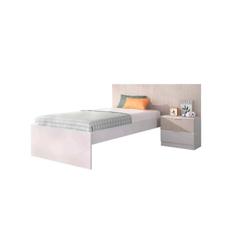 CABEZAL + MESITA+ ARO CAMA 90X190 LION DEKIT