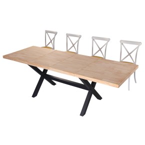 MESA COMEDOR EXTENSIBLE X-LOFT 140-180-220CM ADEC