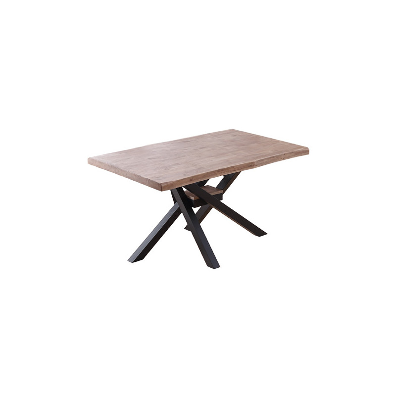 MESA FIJA XENA ROBLE  TAPA CON FORMA 180CM ADEC - MAFER MUEBLES BENICARLÓ