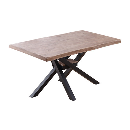 MESA FIJA XENA ROBLE  TAPA CON FORMA 180CM ADEC - MAFER MUEBLES BENICARLÓ