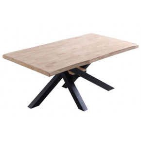 MESA FIJA XENA ROBLE  TAPA CON FORMA 180CM ADEC