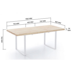 MESA EXTENSIBLE NATURAL ROBLE 140 -180CM ADEC