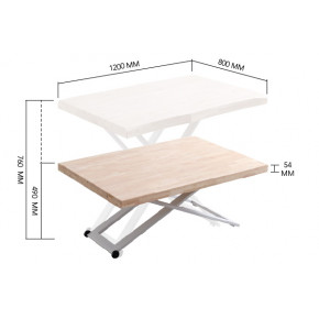 MESA CENTRO ELEVABLE ZOE ADEC