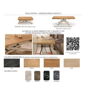 MESA ELEVABLE Y EXTENSIBLE NOVELTY PEMI