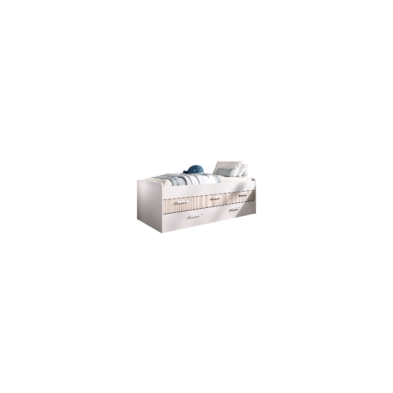 CAMA COMPACTA LEKA 90X190CM 2 CAMAS 3CJ